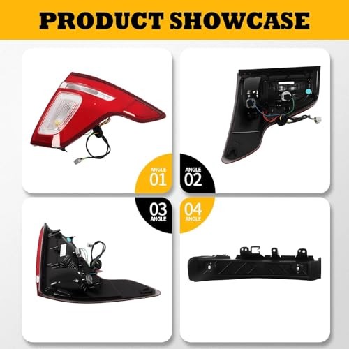 Tail Light Assembly Compatible with 2011-2015 Explorer Passenger Side Right