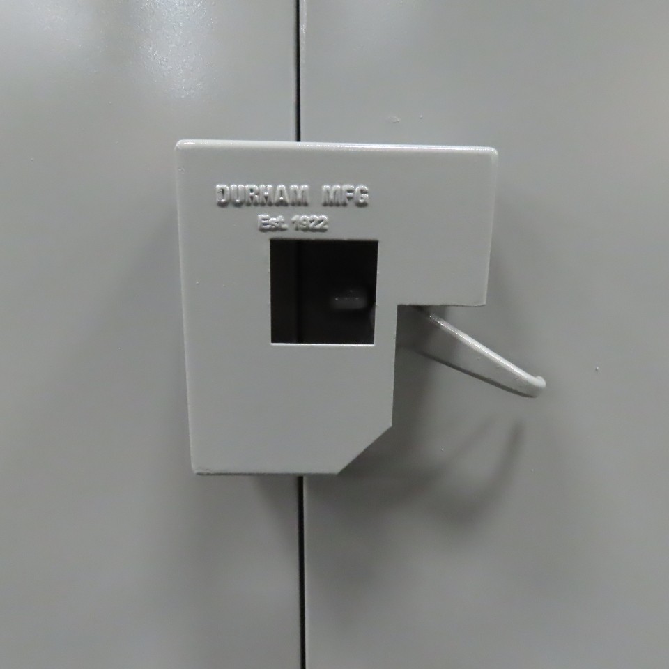 Durham 60" x 24" x 60" Steel Job Site Industrial Storage Cabinet 3 Fixed Shelf