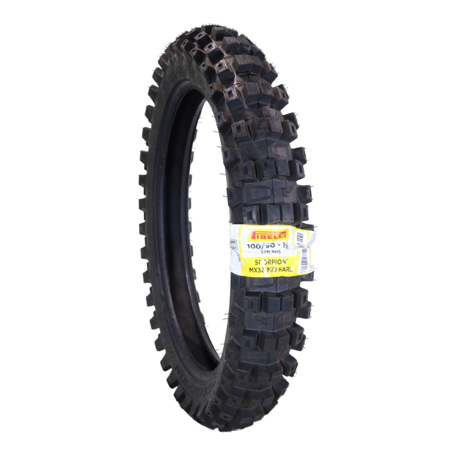 Pirelli Scorpion MX32 Mid-Hard 100/90-19 (57M) Rear Motocross Tire NHS Tube Type