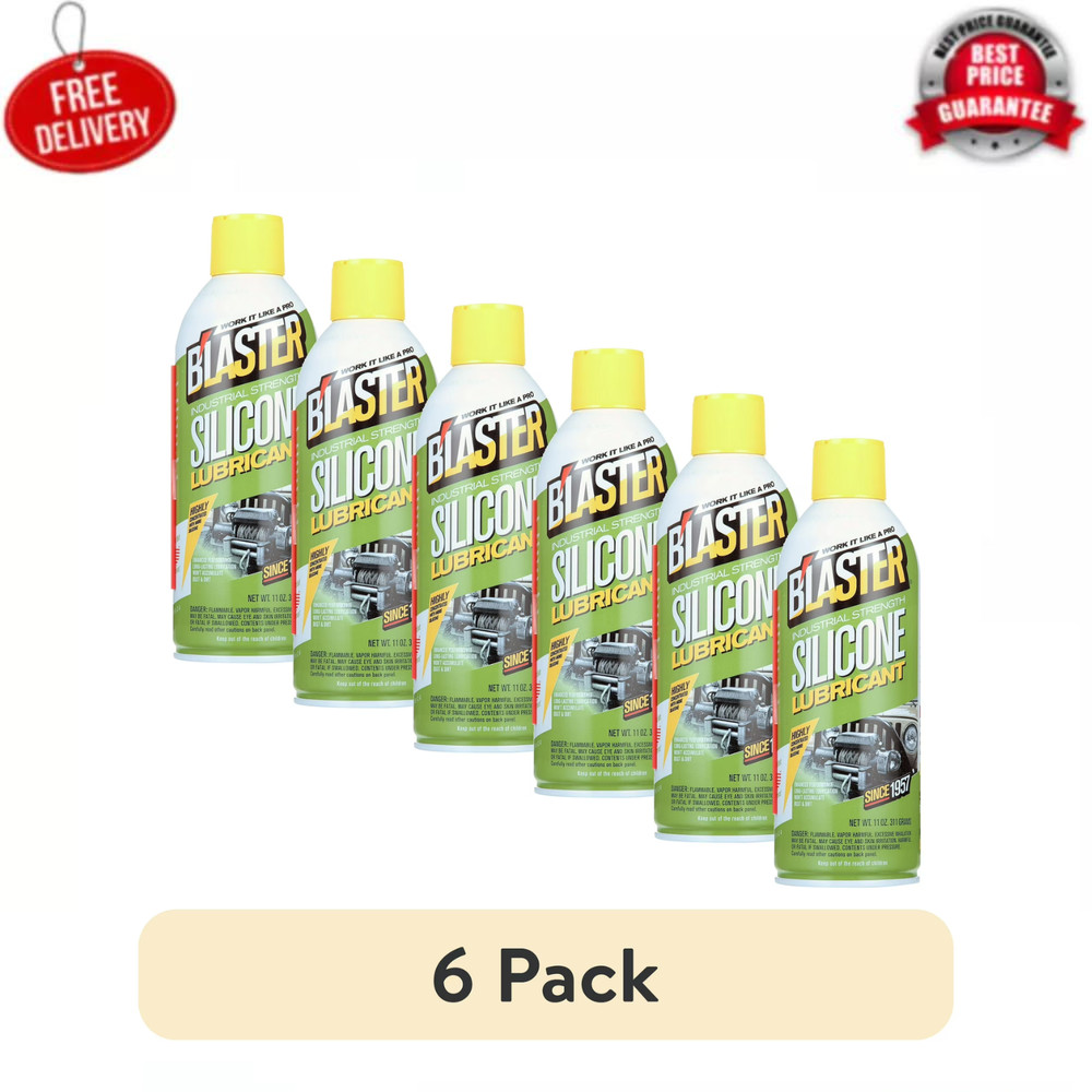 (6 pack) Blaster Silicone Lubricant 11 oz
