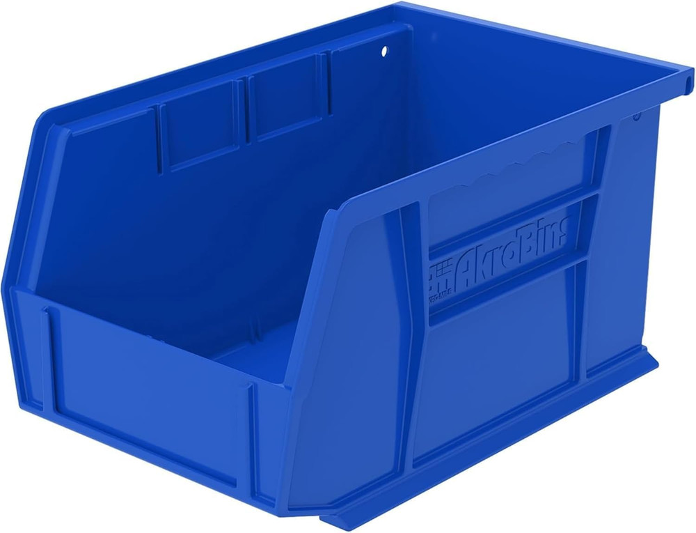 30237 Akrobins Plastic Storage Bins, Space-Saving Stackable Bins for Garage, Pan