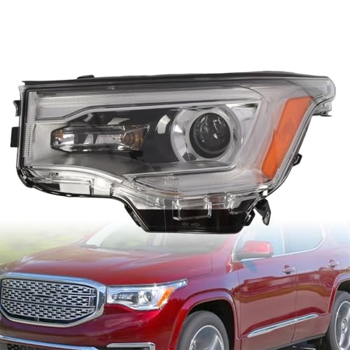 Driver Side Halogen Headlight Assembly Compatible with 2017-2019 Acadia Left