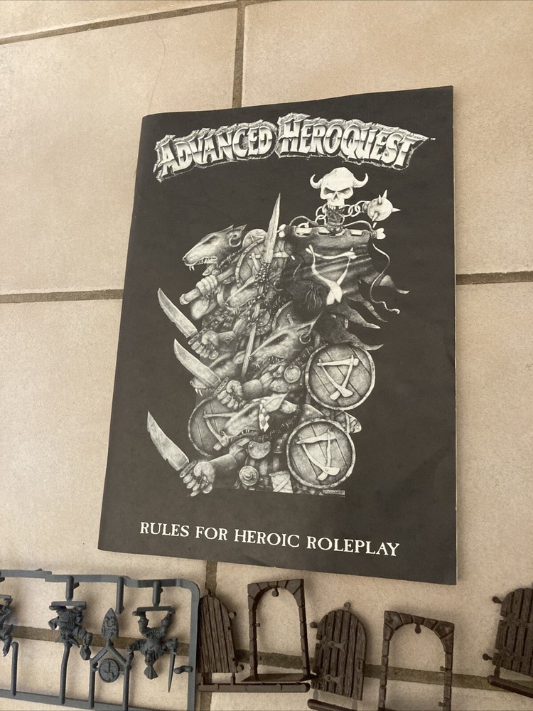Advanced Heroquest Boardgame RPG Games Workshop 1990 (Mostly Complete) READ
