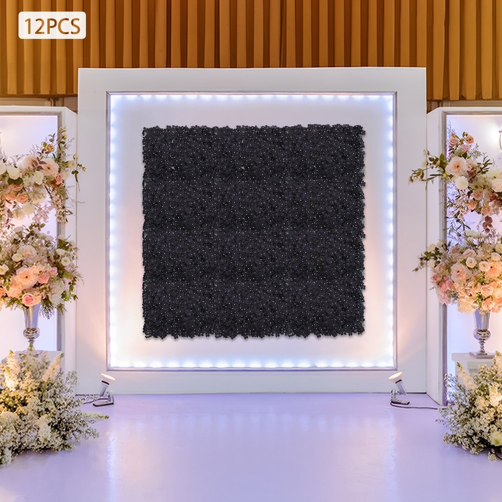 Artificial Floral Backdrop Artificial Flowers Wall Panels Flower Wall Panel