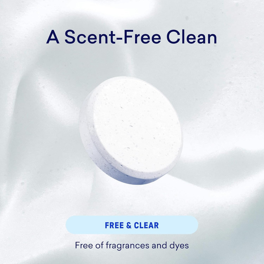 Laundry Detergent Tablets, 120 Count, Plastic-Free Eco-Friendly Pods, Sheets, Li