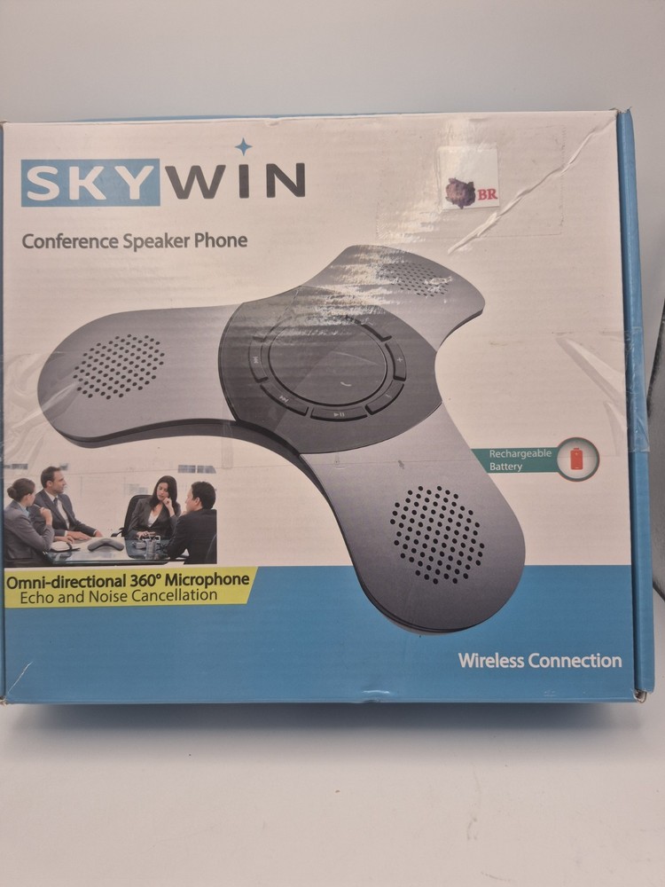 Skywin Bluetooth Conference Speaker with Microphone, Portable Wireless...