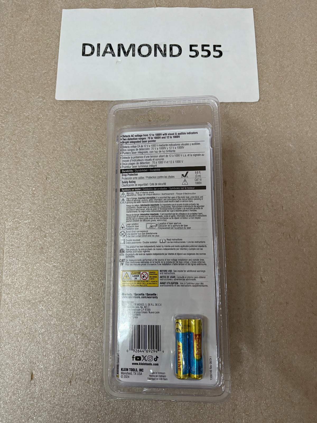 Klein Tools NCVT5A Voltage/Continuity Tester | 2949