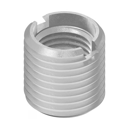Thin Wall Self Locking Thread Insert, 3/8"-24 Int Thrd Sz, 18-8 Stainless