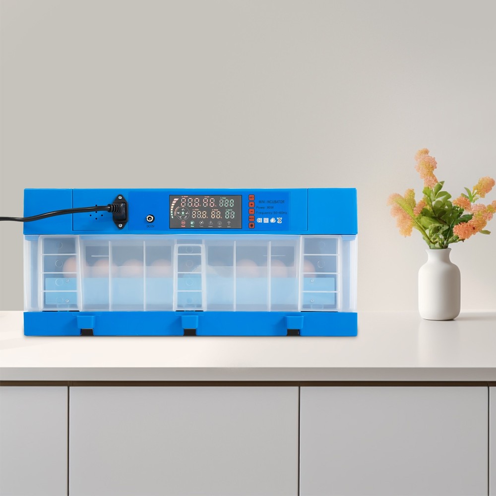 48 egg incubators with fully automatic function and dual power supply 110V