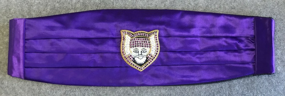 Grotto Cummerbund for Past Monarch - Purple