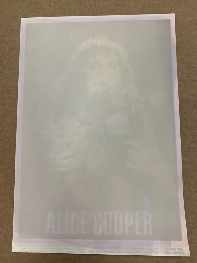 ALICE COOPER iron on transfer