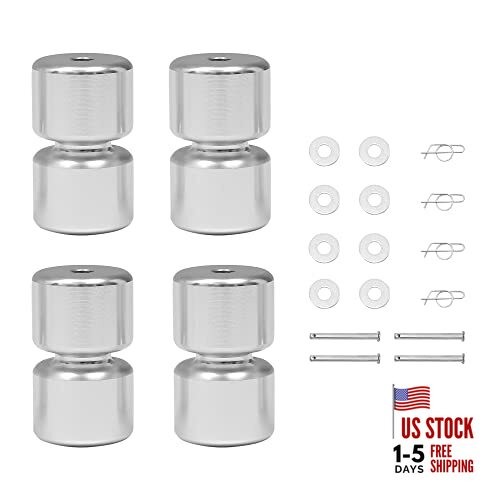 Trailer Lift Assist Rollers Replacement Kit, Compatible with Silver - Roller *4