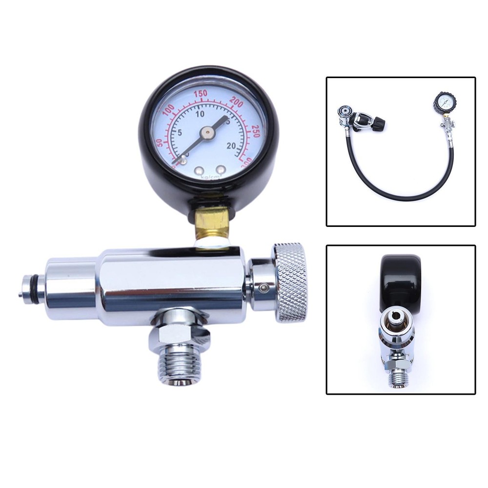 Scuba Diving Regulator Adjustment Tool with Gauge Second Stage 300 PSI Tools