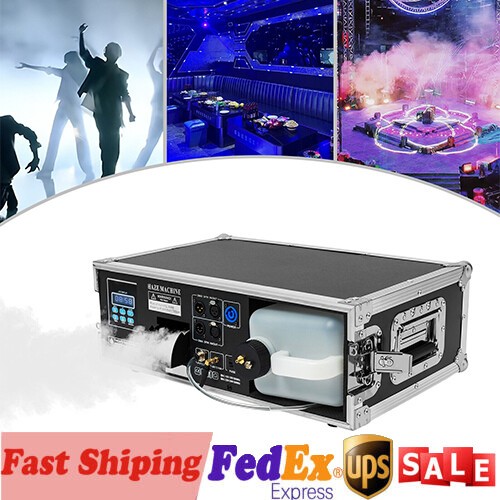 1500W Stage Mist Haze Machine 3L w/ Flight Case Package DJ Stage Effect Hazer