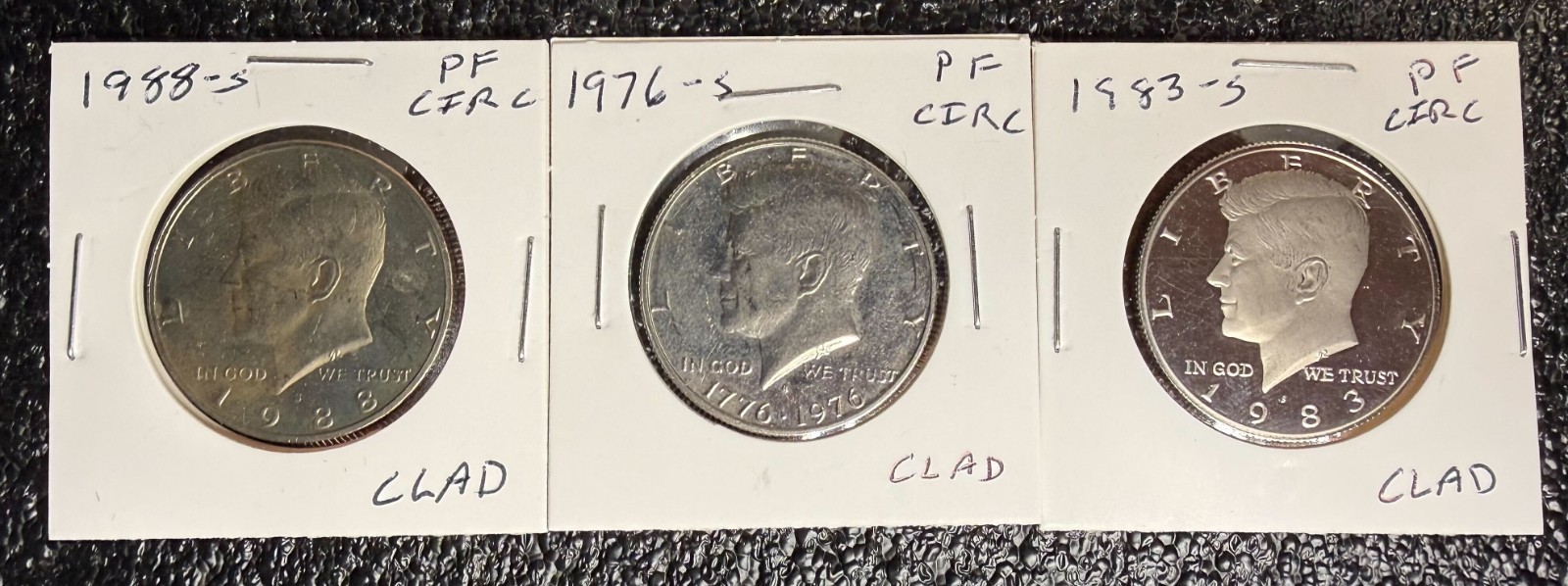 10 Kennedy Half Dollar Proof Lot S Mint Mixed Dates Clad Album Fillers