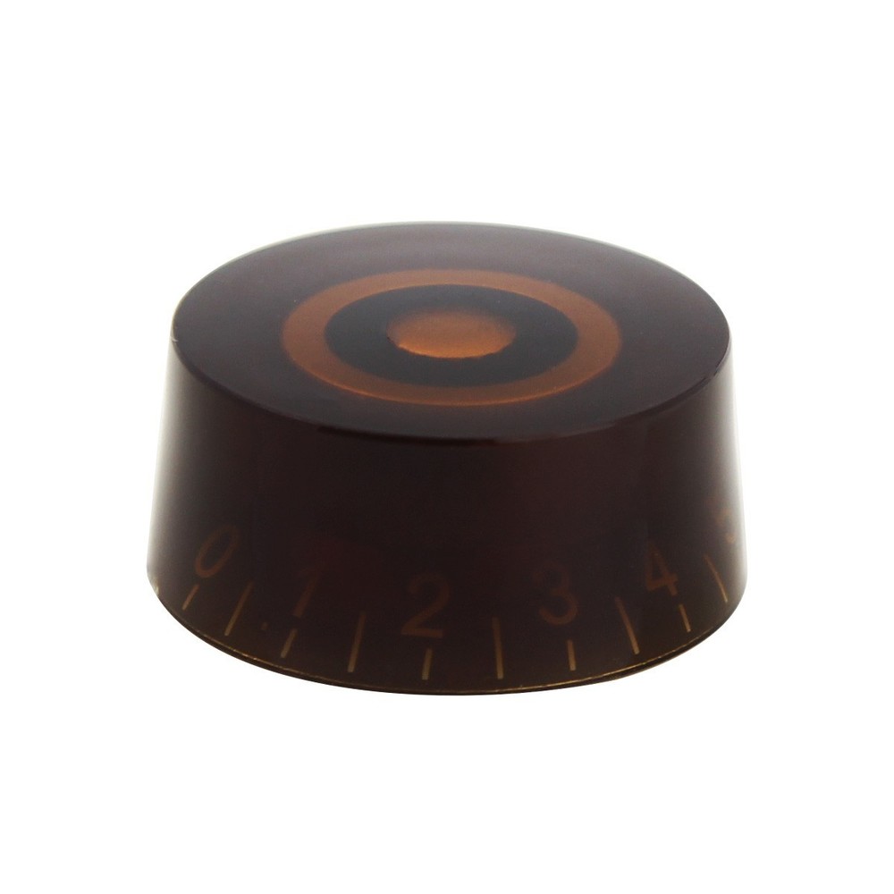 FLEOR 4PCS Barrel Style brown Volume Tone Control Speed Knobs Guitar Button