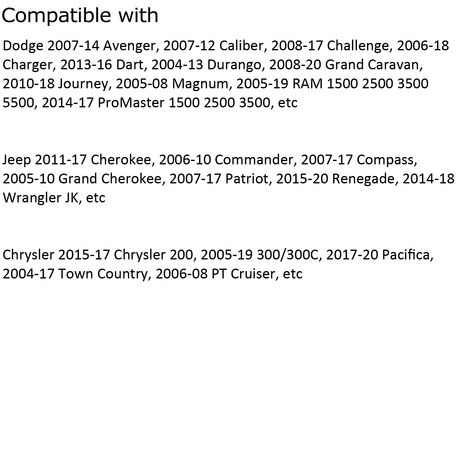 4pc 72-6514 Door Speaker Wire Adapter Wiring Harness For Dodge Jeep Chrysler Car