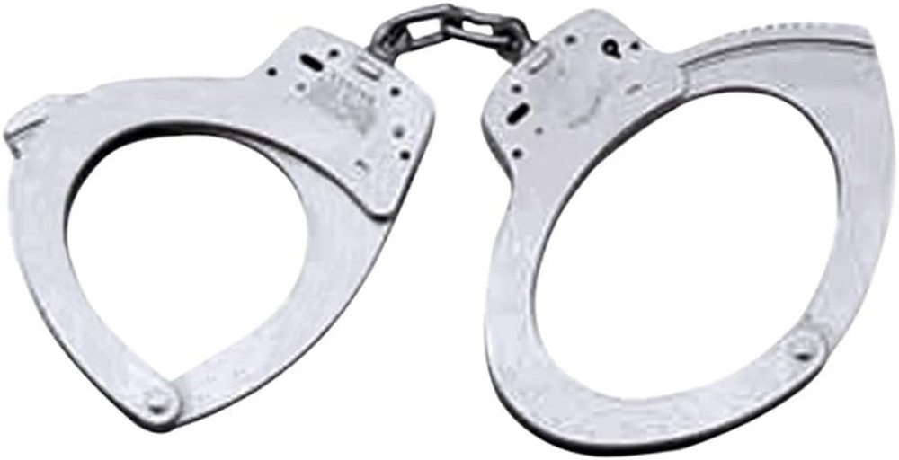 Cuffs 350118 Model 110 Large Size Chain-Linked Handcuffs, Nickle