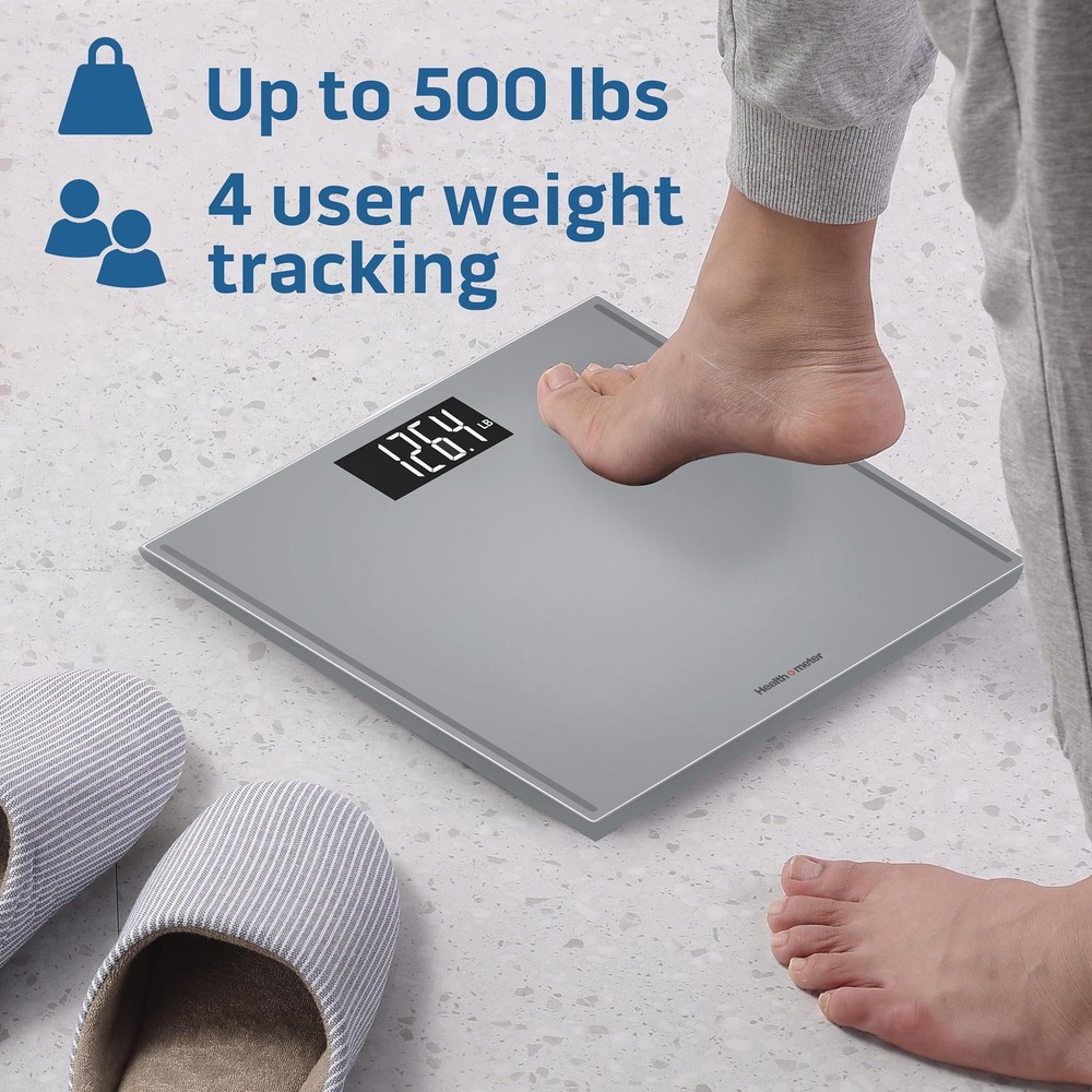 Extra Wide Platform Digital Bathroom Scale w Advanced Technology,500 lb Capacity