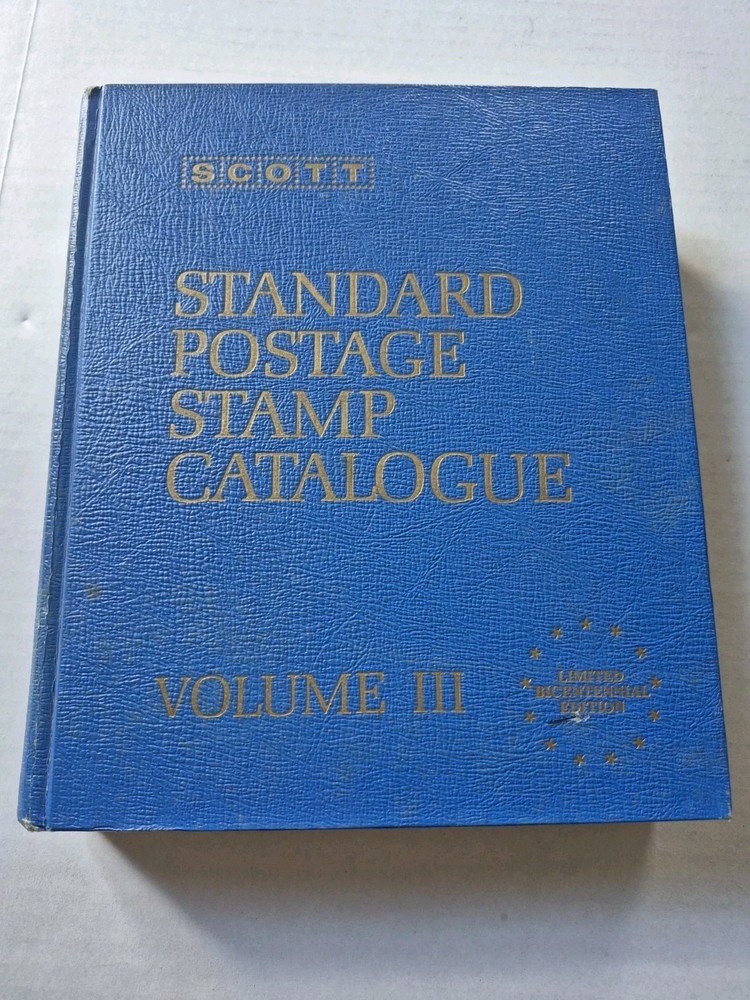 Scott Standard Postage Stamp Catalogue 1976 Volume 3 Only J Thru Z European Ref