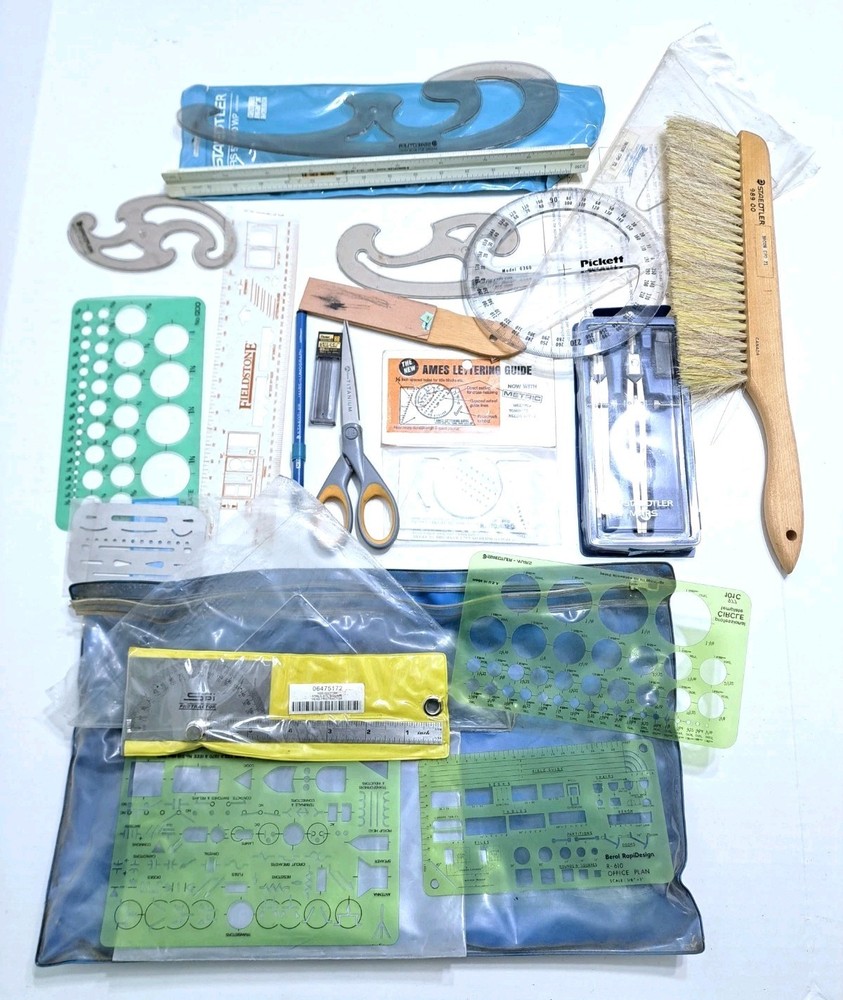 Staedtler Template Lot Pocket Ellipse Combo Circle Drafting Set Technical