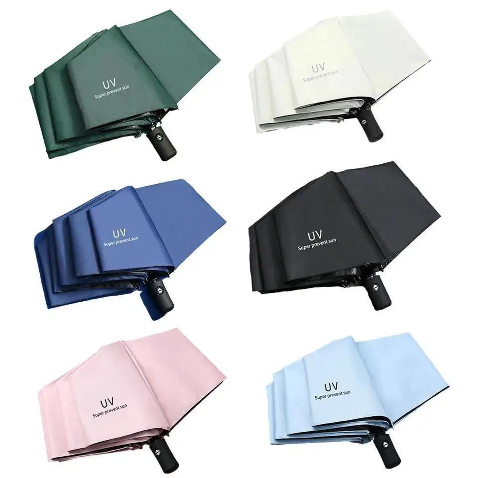 Automatic Umbrella Sun/Rain Anti-UV Windproof 3 Folding Compact Umbrella