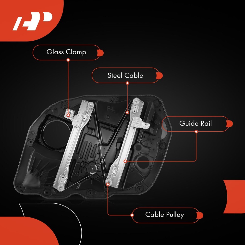 A-Premium Front Left Power Window Regulator w/ Panel for Kia Optima 2014 2015