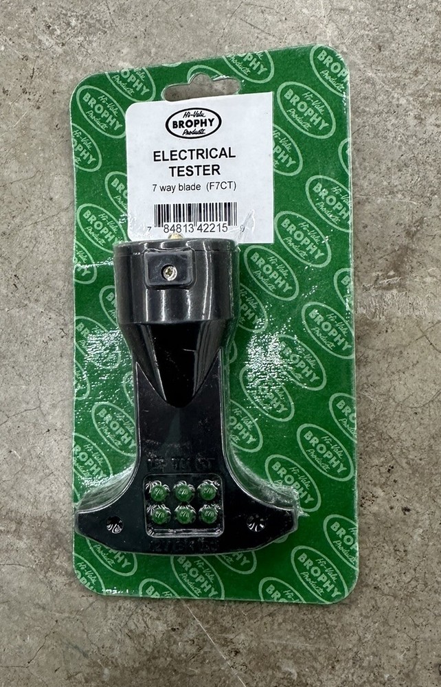 Pro Tool Vehicle Trailer Wiring 7-Way Circuit Tester 6 Function LED Indicators