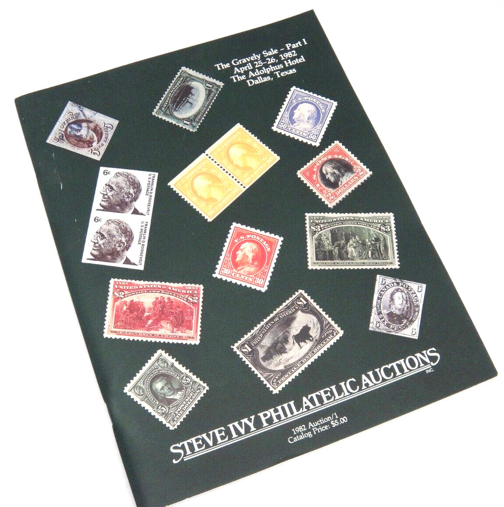 Steve Ivy Stamp Auction Catalog 1982 Gravely Sale Part 1 INTERPEX '82