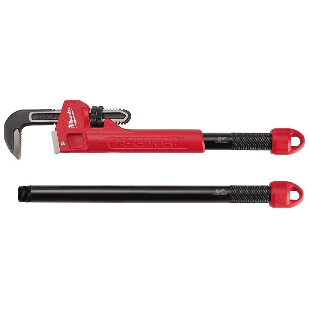 Milwaukee 48-22-7314 Cheater Adaptable Pipe Wrench - Red