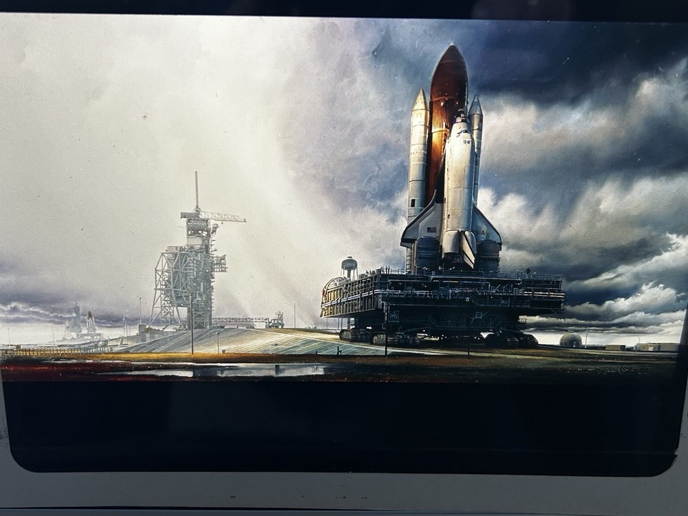 1983 NASA KSC Space Shuttle Orbiter Art Program Presentation Transparency