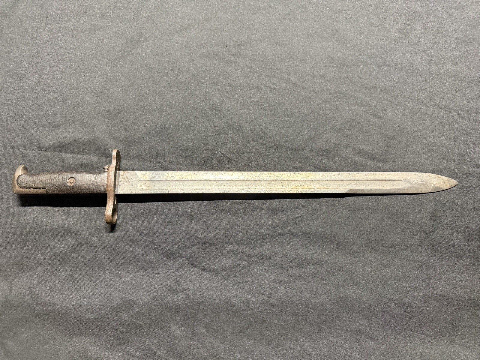Pre- WWI WW1 US AEF Springfield Armory SA M1905 Bayonet! Dated 1910!