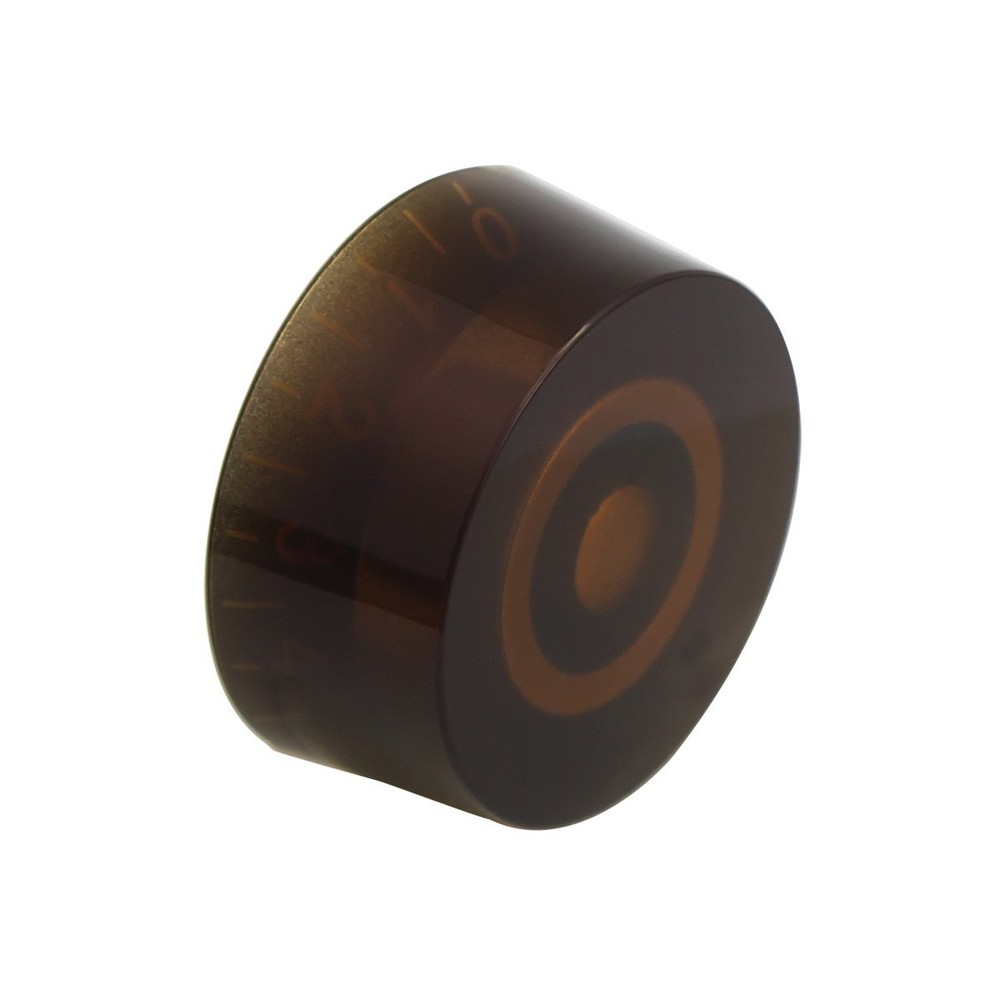 FLEOR 4PCS Barrel Style brown Volume Tone Control Speed Knobs Guitar Button