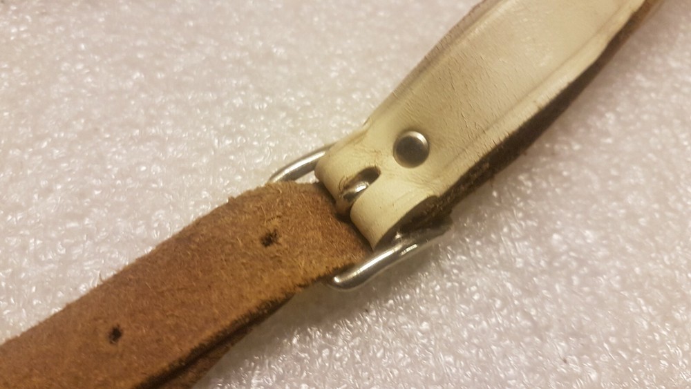 60's WHITE GUITAR STRAP