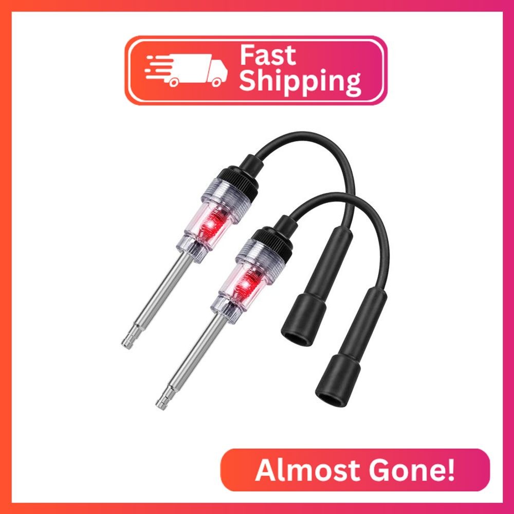 2PCS Inline Spark Plug Testers, Small Armature Diagnostic Detector Tool, Ignitio