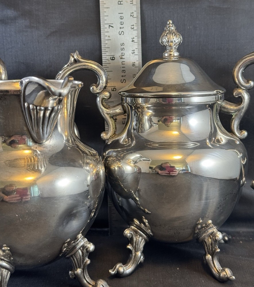 Birmingham Silver Plated Sugar & Creamer Set