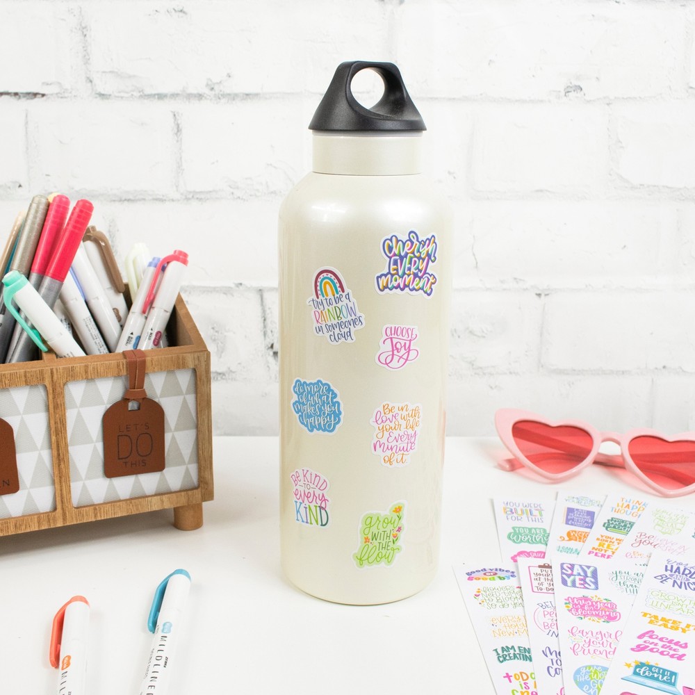 bloom daily planners Planner Sticker Pack, Inspirational Quotes