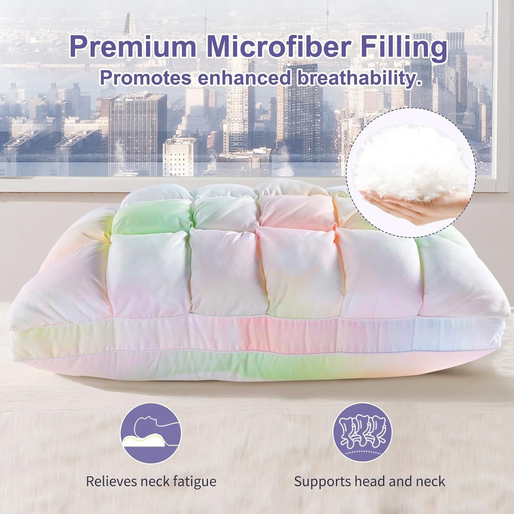 YOUR MOON Soft Pillows for Sleeping - Fluffy Down Alternative Bed Pillow