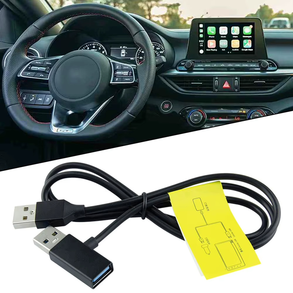USB Car Power Supply Cable Android CarPlay Ai Box Connection Harness