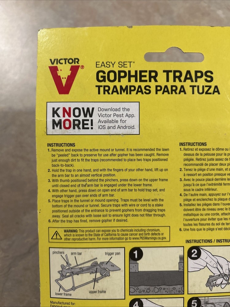 Victor 0611 Easy Set Gopher Trap Twin Pack