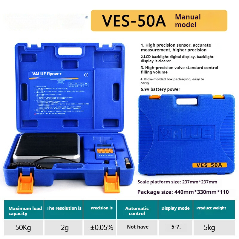 Manual Automatic Refrigerant Filling Quantitative Fluoridation Electronic Scale