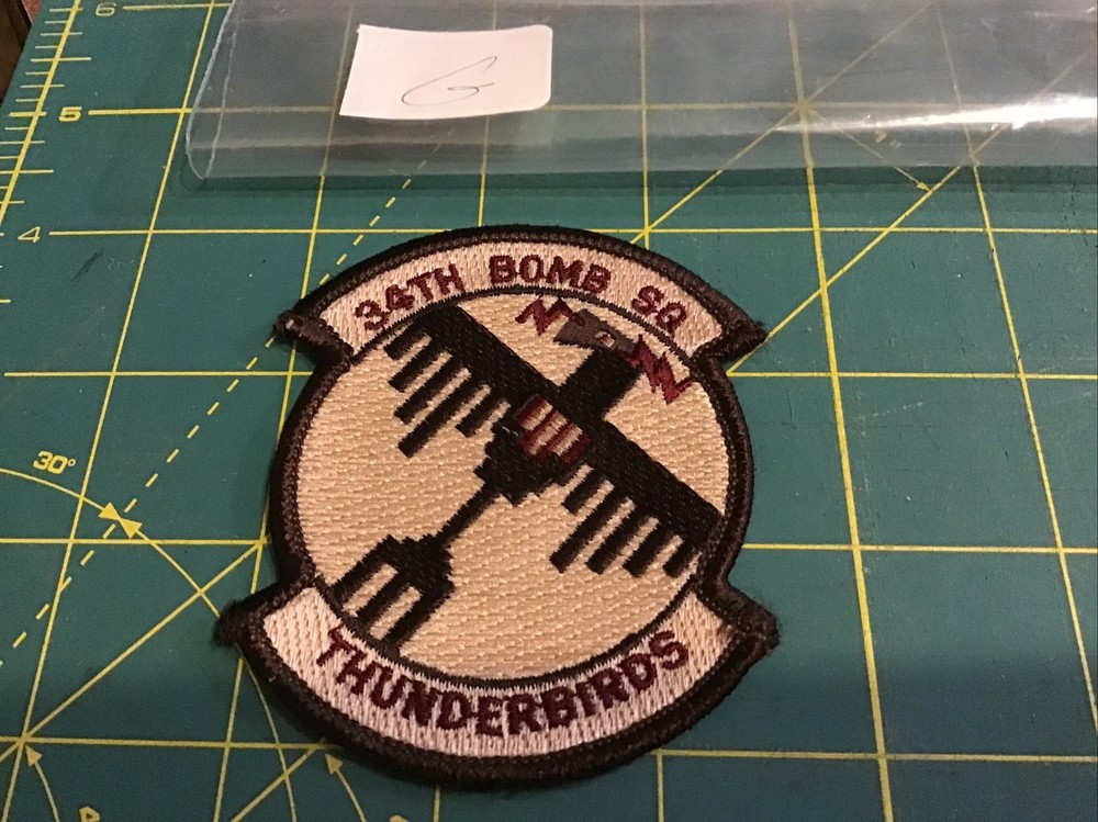 US Air Force 34th Bomb Squadron Subdued Patch