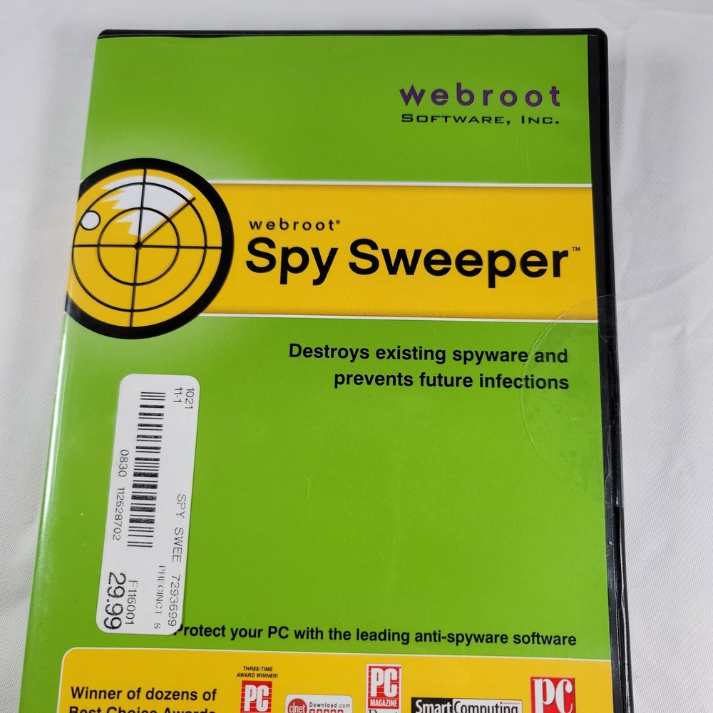 Webroot Spy Sweeper Windows Vista, XP 2003-2008 Software single PC Untested
