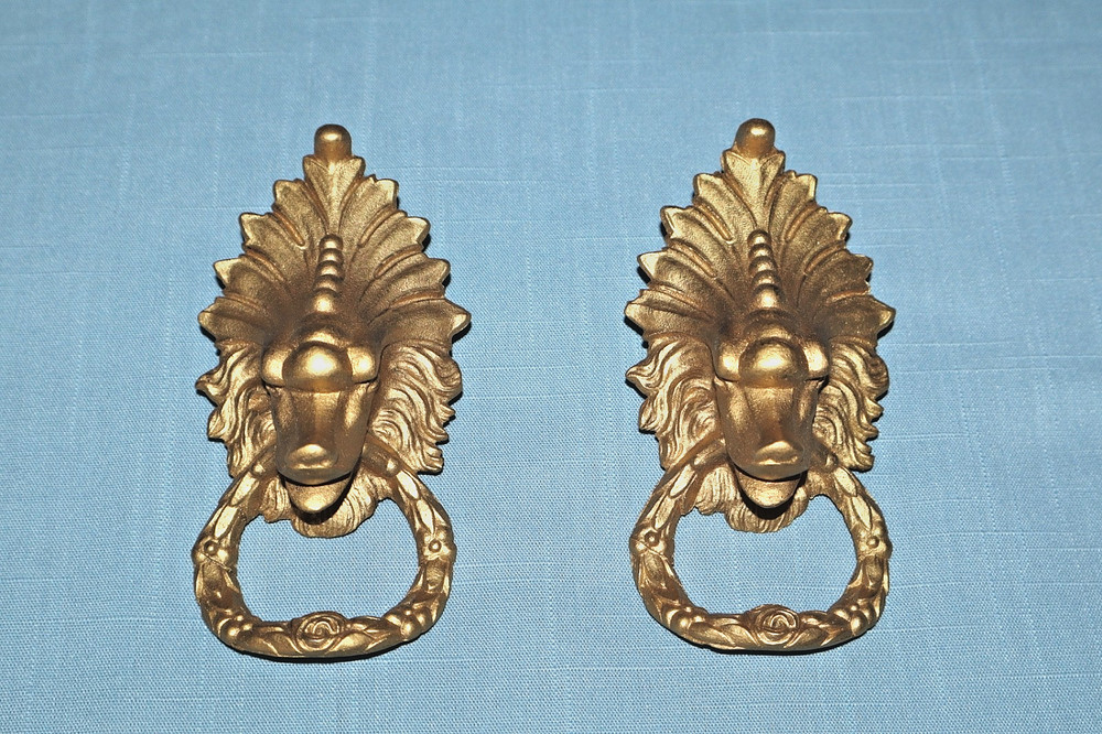 Ansonia Lion Head Clock Decorations/Ornaments