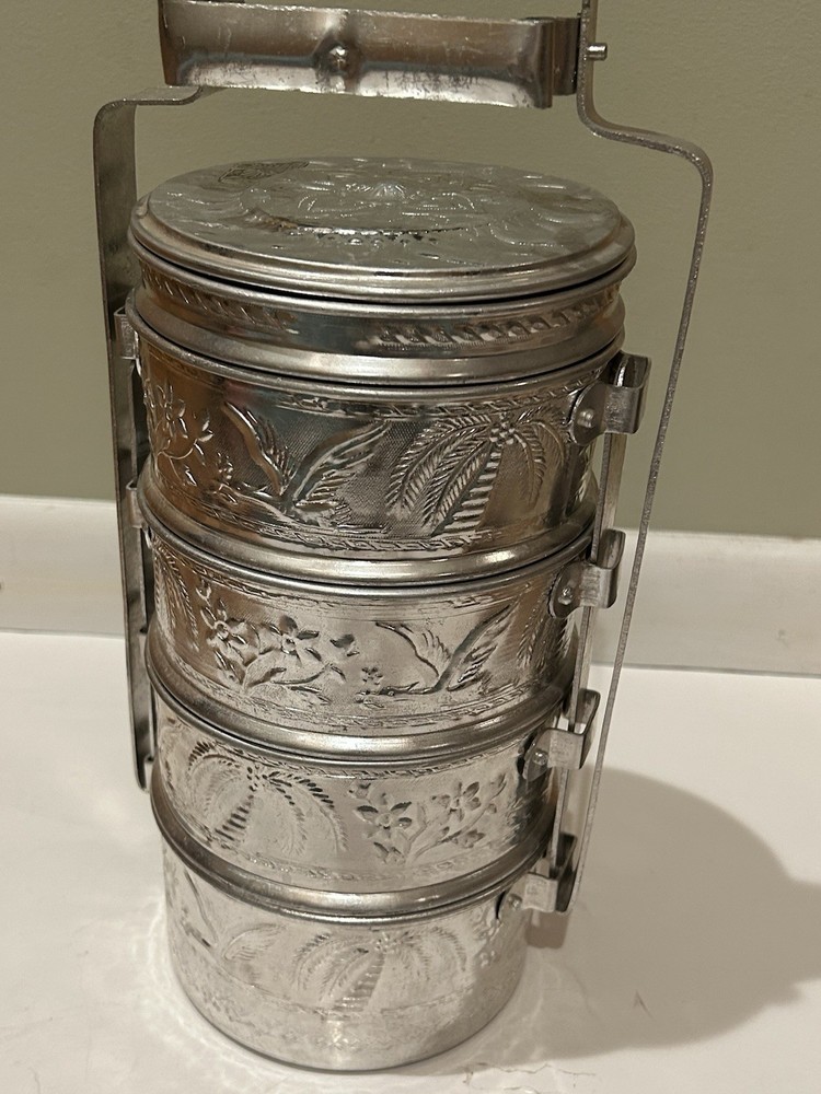 Vintage Tiffin 🇹🇼 Taiwan metal Stackable Lunch Pails 🪣