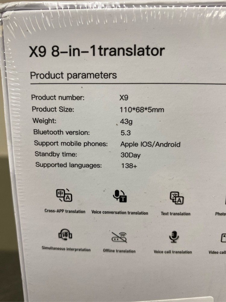 Aeeque Language Translator Device, Phone Kickstand Traductor, Two-Way Language 1