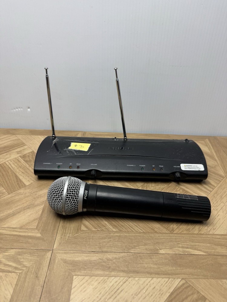 Shure Pg58 Wireless Microphone W Receiver MHz No Power Supply UNTESTED