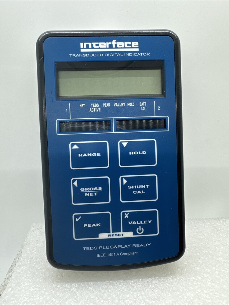 Interface 9320-1 TEDS Hand Held Transducer digital indicator load Cell*Pre-Owned