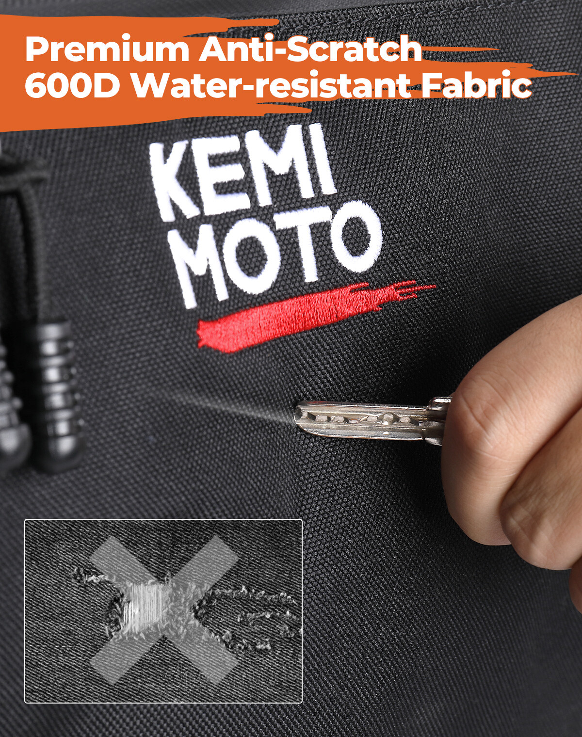 ATV Part Rear Rack Back Seat Storage Pack Luggage Bag Cushion Pad Padded Black