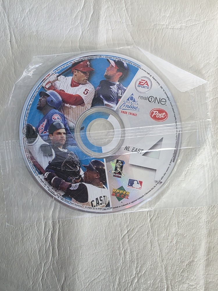 MLB Baseball NL East 2003 Virtual Cards Game Disc 4 Post Cereal Upper Deck & EA